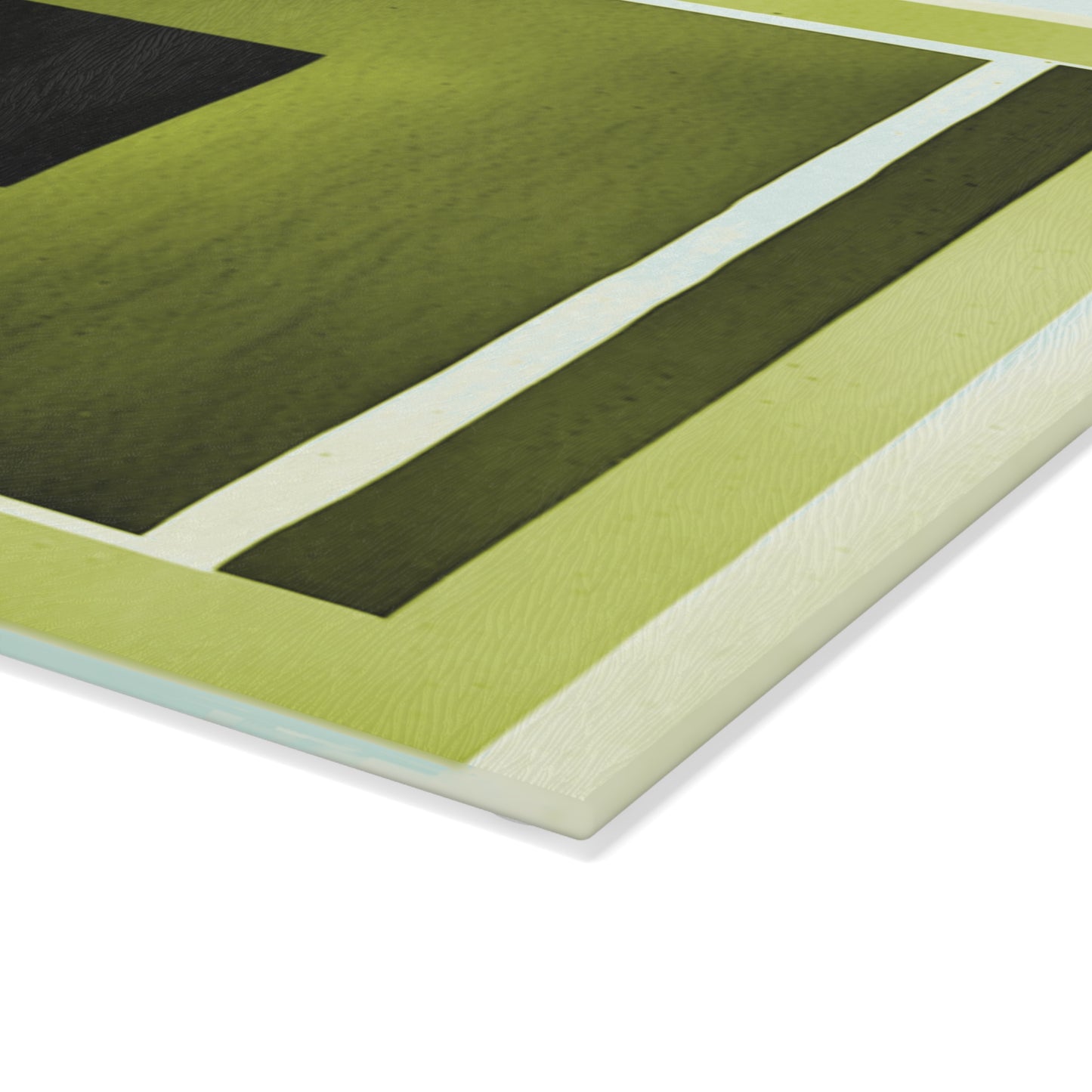 Lemongrass Shadow 8" x 11" Glass Cutting Board