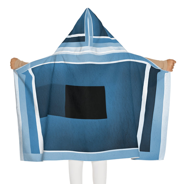 Blue Shadow Youth Hooded Towel, 24" x 48"