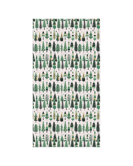 Mini Vintage Green Trees Midweight Neck Gaiter