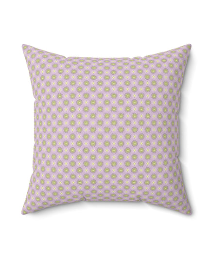 Magenta Star-crossed Bodies Faux Suede Square Pillow, 18" x 18"