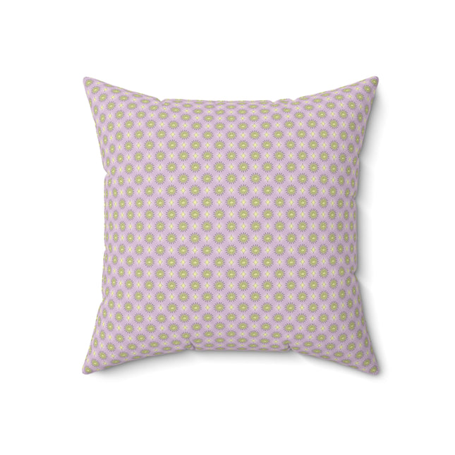 Magenta Star-crossed Bodies Faux Suede Square Pillow, 18" x 18"