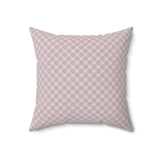 Magenta Star-crossed Bodies Faux Suede Square Pillow, 18" x 18"