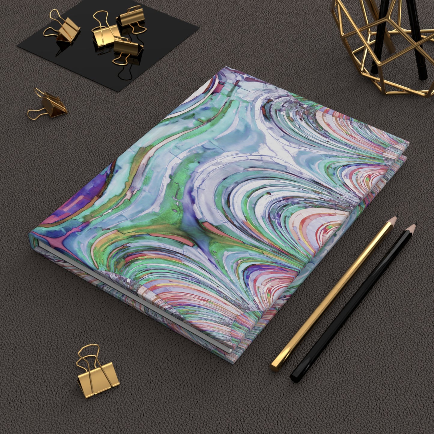 Uzi Spiral Pastels 5.75" x 8" Hardcover Journal Matte with 150 lined pages