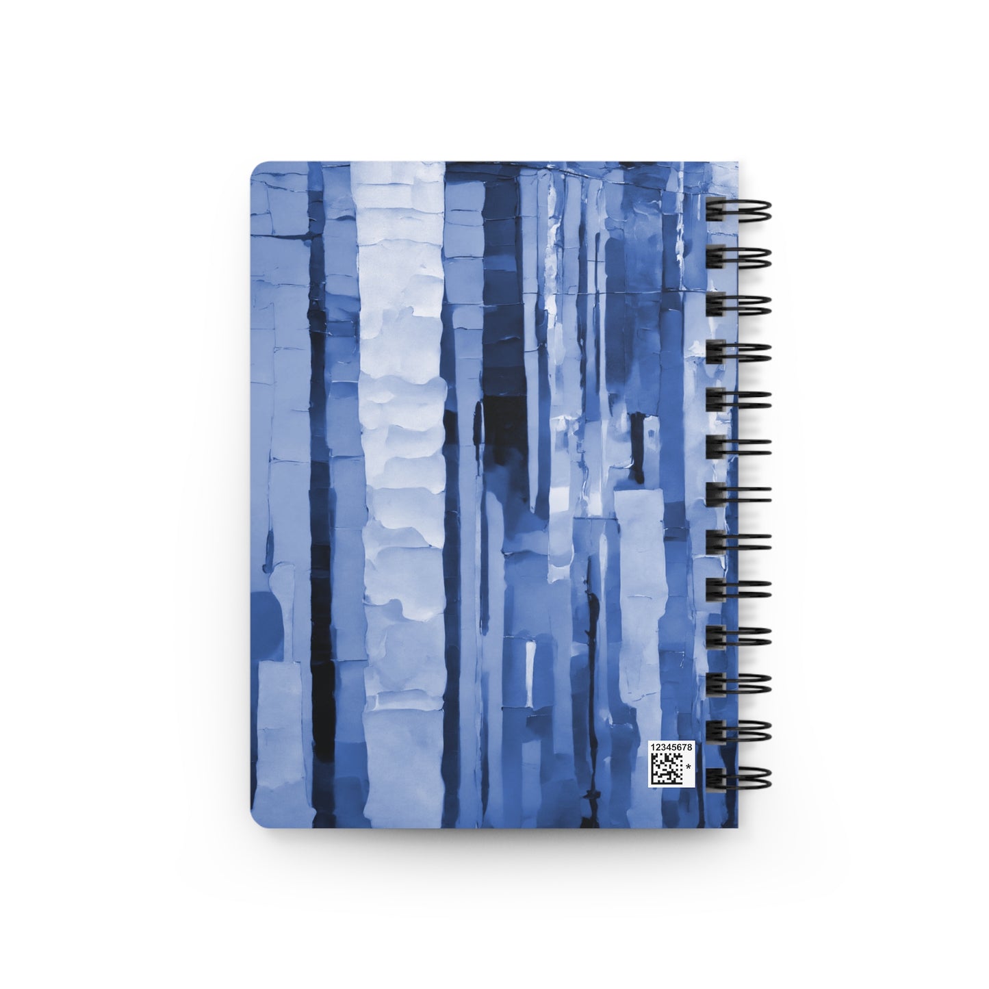 Striped Deep Blue Spiral Bound Journal, 5" x 7" 150 pages