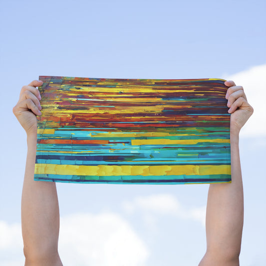 Striped Alpha Rally Towel, 11" x 18"