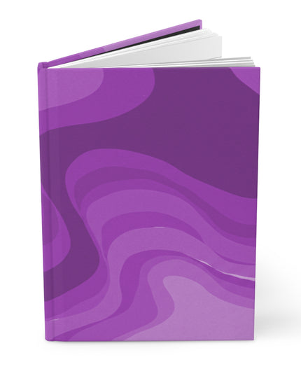 Wavey Purple Wavey 5.75" x 8" Hardcover Journal Matte with 150 lined pages