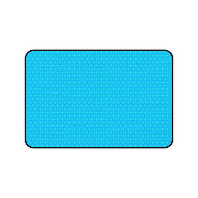 Blue Green Star-crossed Bodies Desk Mat, 12" x 18"