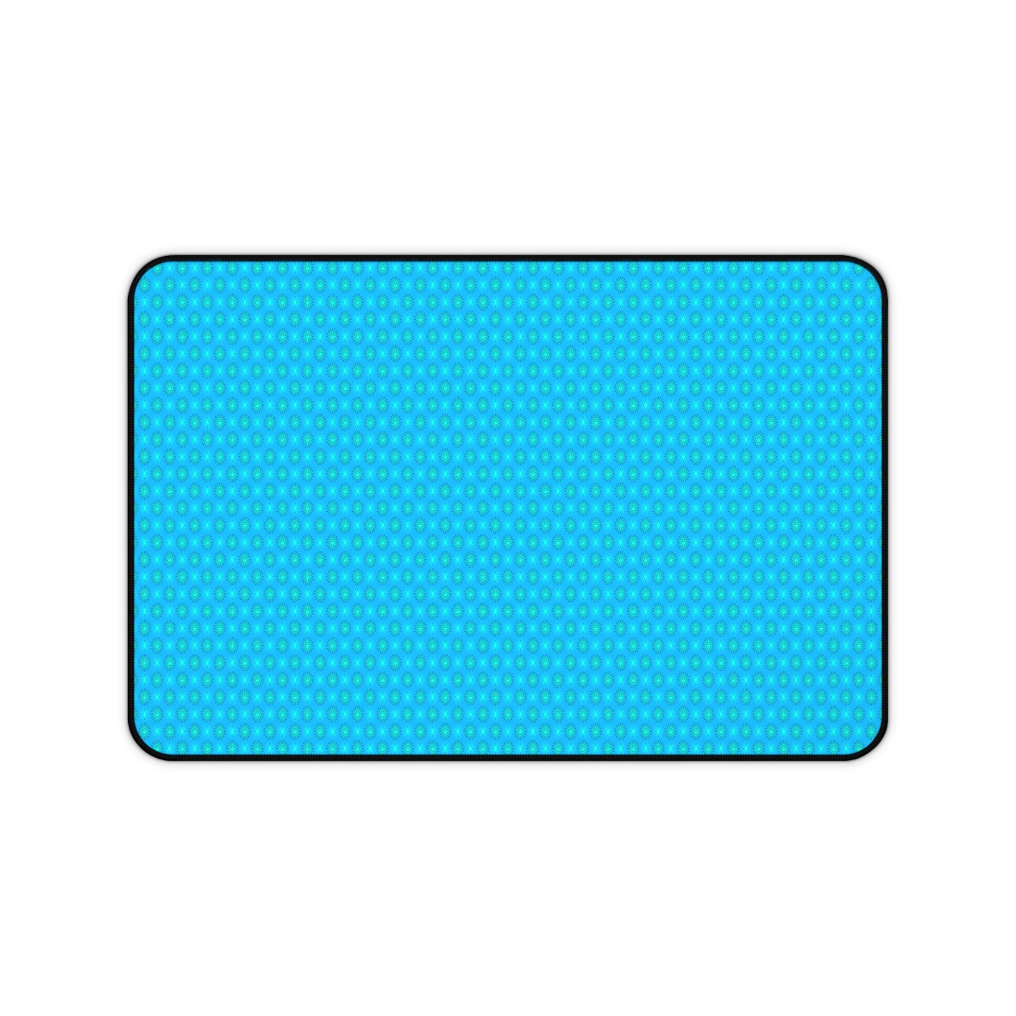 Blue Green Star-crossed Bodies Desk Mat, 12" x 18"