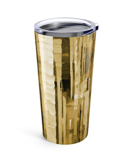 Striped Light Brown Tumbler 20oz