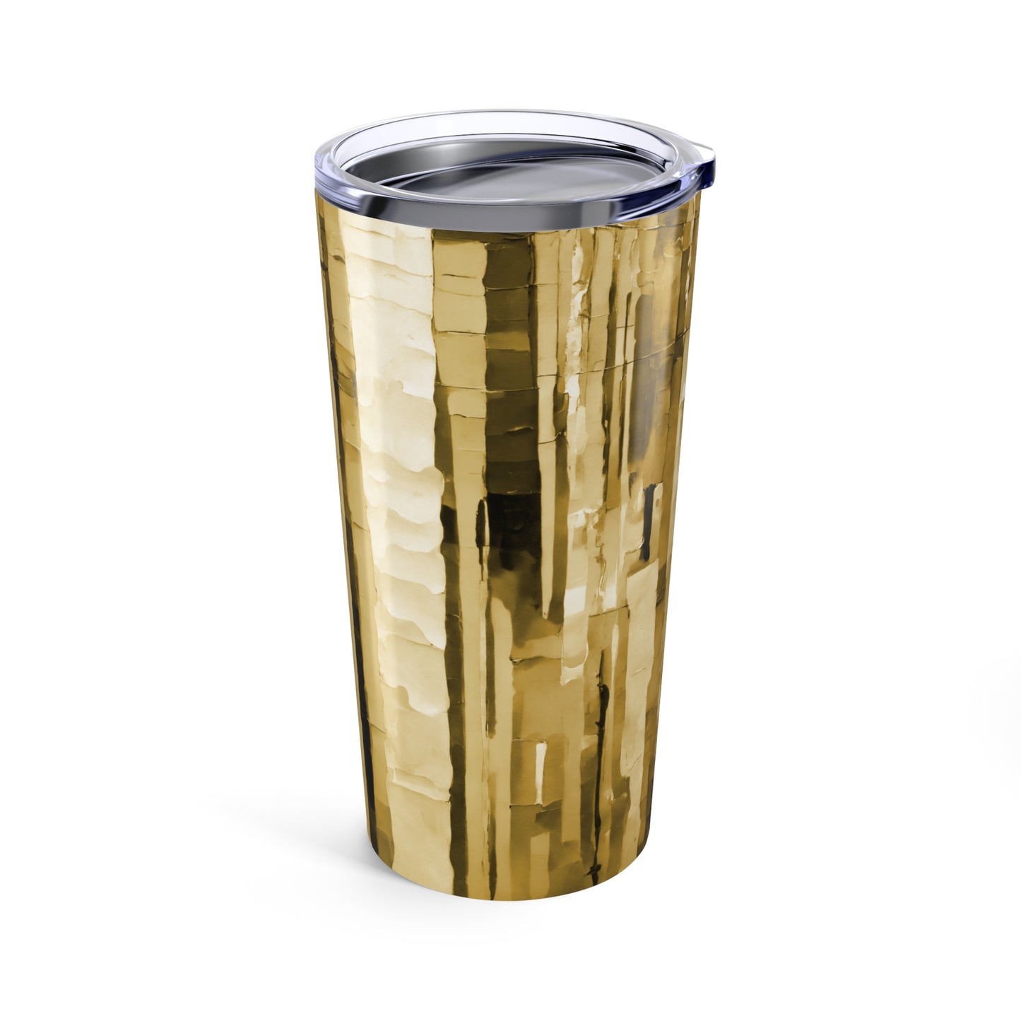Striped Light Brown Tumbler 20oz