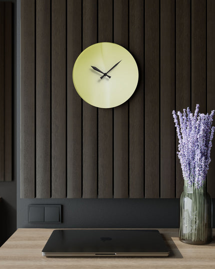 Lemon Fade Acrylic Wall Clock, Round or Square, 10.75" x 10.75"