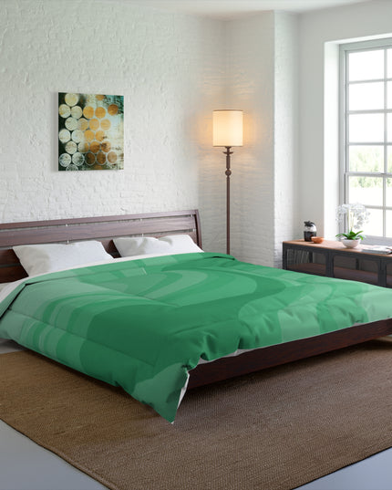 Mint Green Wavey 104" × 88" Comforter