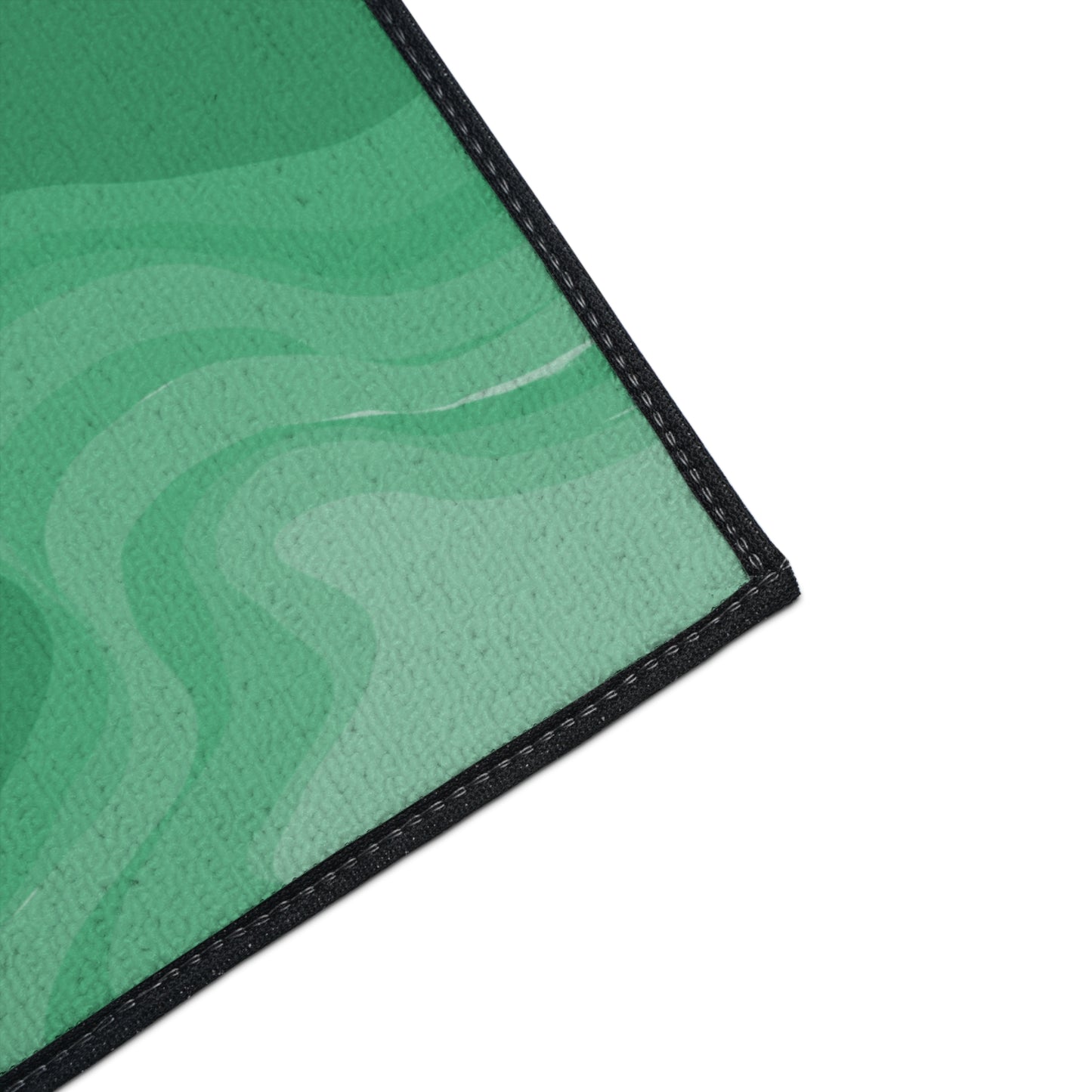 Mint Green Wavey 18" x 27" Heavy Duty Floor Mat