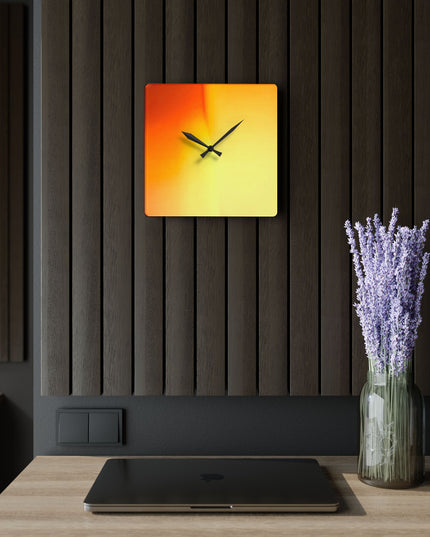 Phoenix Fade Acrylic Wall Clock, Round or Square, 10.75" x 10.75"
