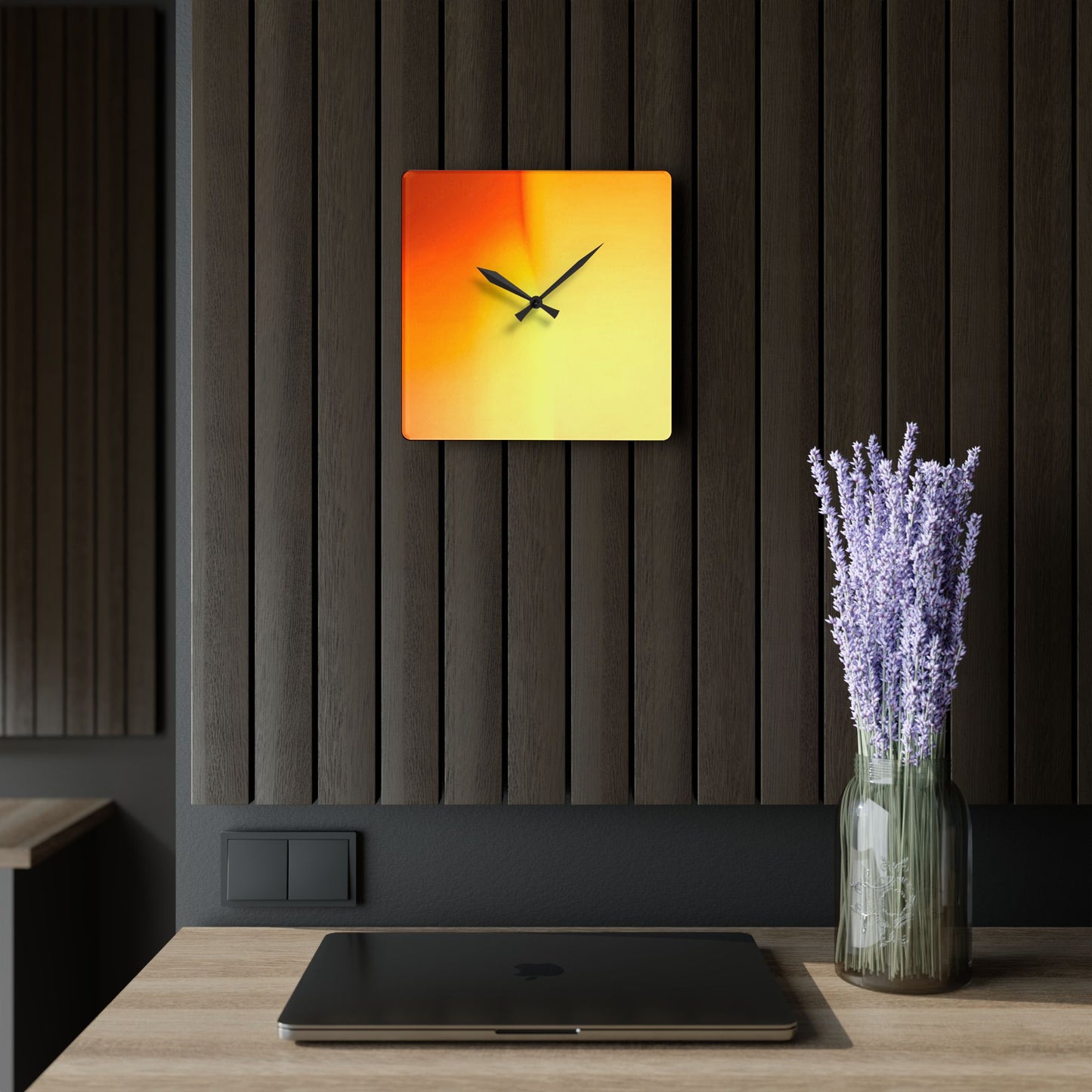 Phoenix Fade Acrylic Wall Clock, Round or Square, 10.75" x 10.75"