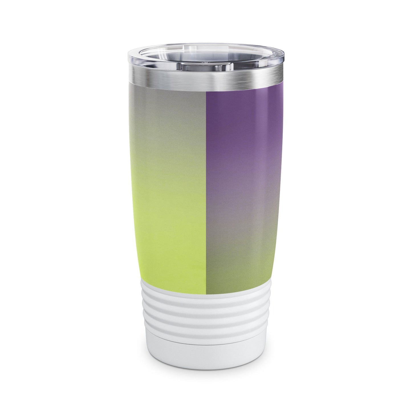 Purple Golden Fade Ringneck Tumbler, 20oz in white, steel and black
