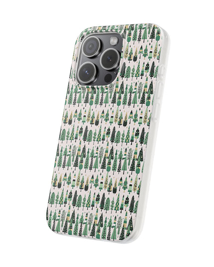 Mini Vintage Green Trees Iphone 15 Pro Flexi Case