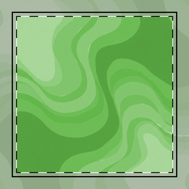 Greenie Meanie Wavey 10" x 10" Cotton Twill Napkin