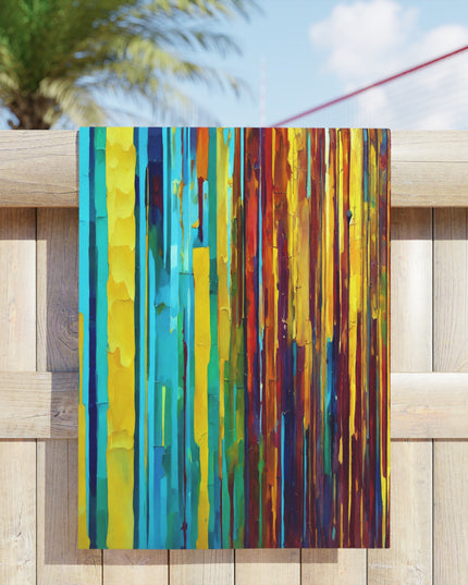 Striped Alpha Beach Towel, 18" x 27"