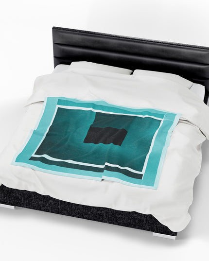 Tif Shadow Velveteen Plush Blanket, 50" x 60"