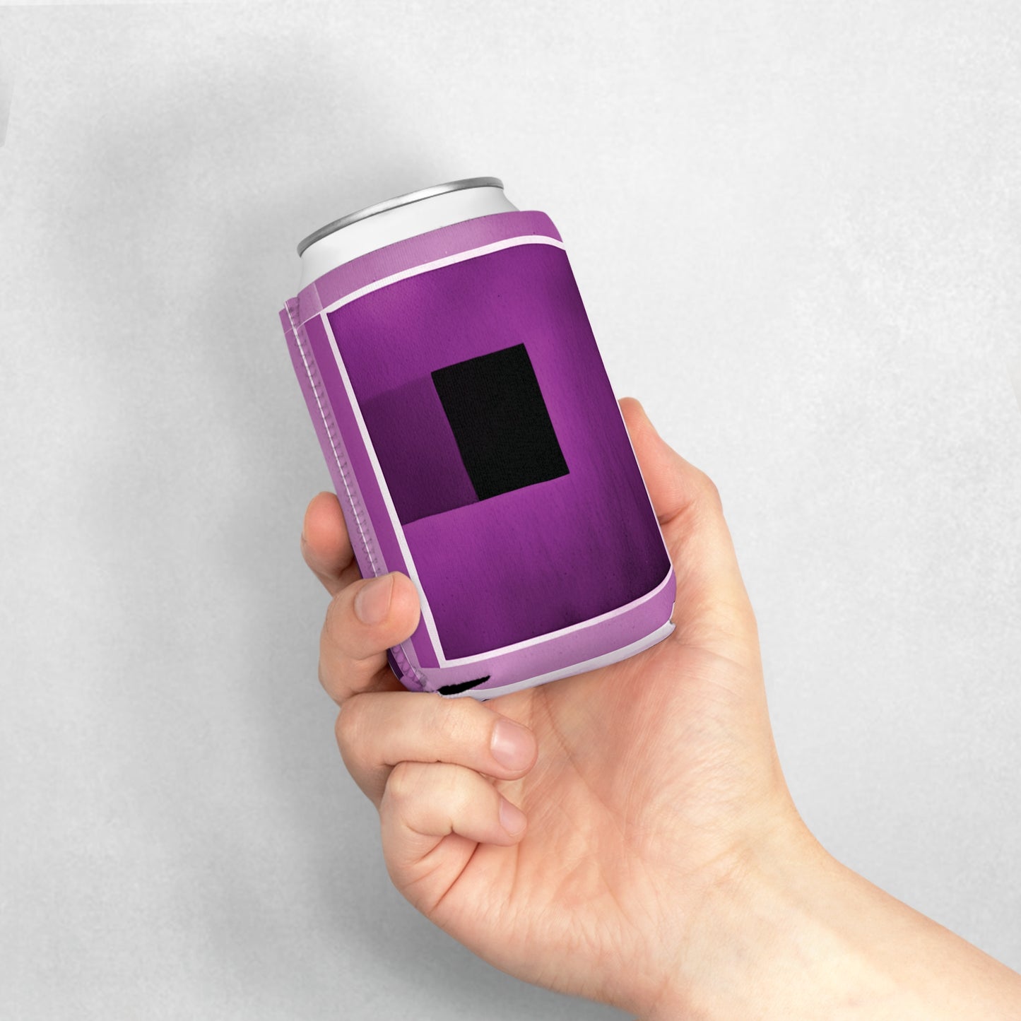 Magenta Shadow 12 oz Can Cooler Sleeve
