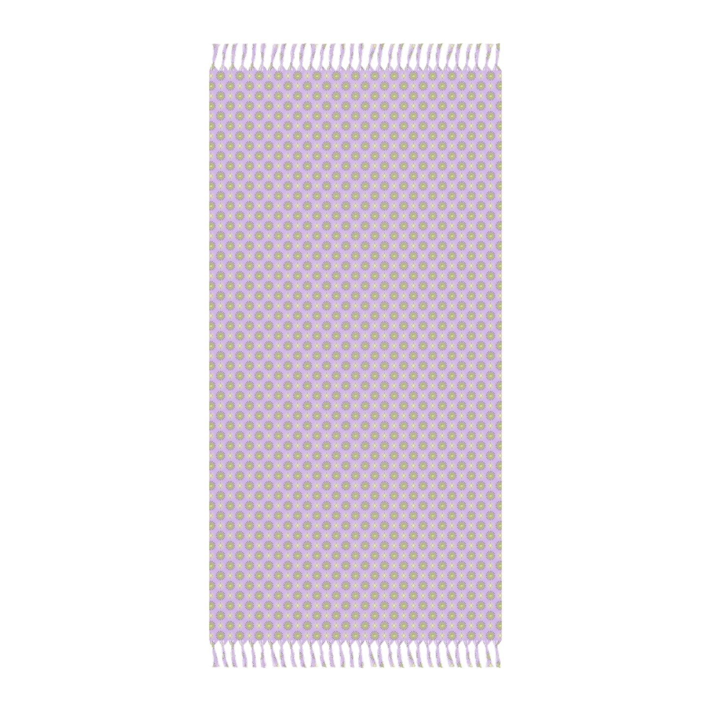 Magenta Star-crossed Bodies Boho Beach Cloth, 38" × 81"
