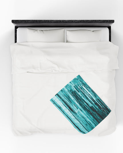 Striped Tif Velveteen Plush Blanket, 30" x 40"