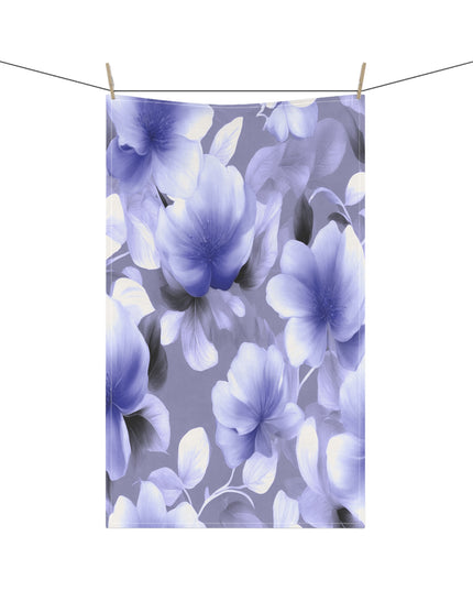 Indigo Blossom Floral Bunch Tea Towels (cotton, poly), 18" x "30