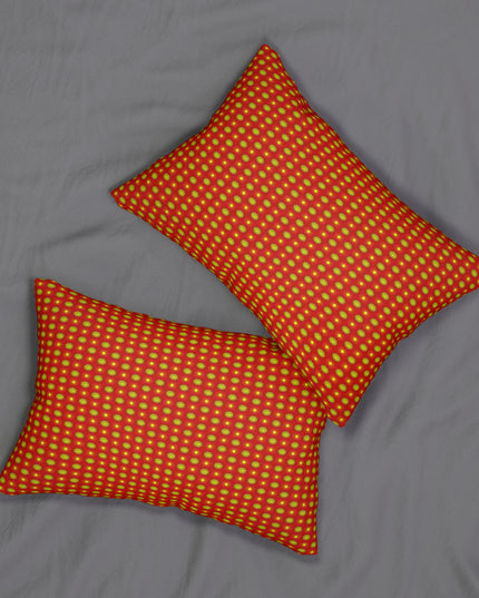 Late Evening Star-crossed Bodies Spun Polyester Lumbar Pillow, 20" x 14"