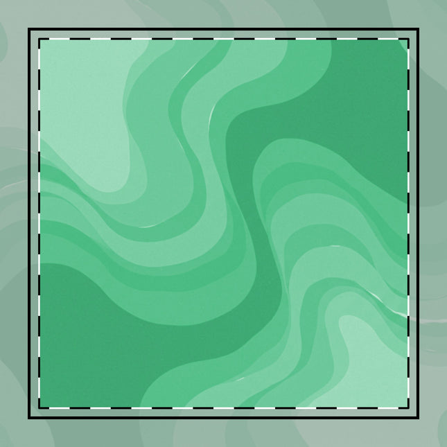 Mint Green Wavey 10" x 10" Cotton Twill Napkin