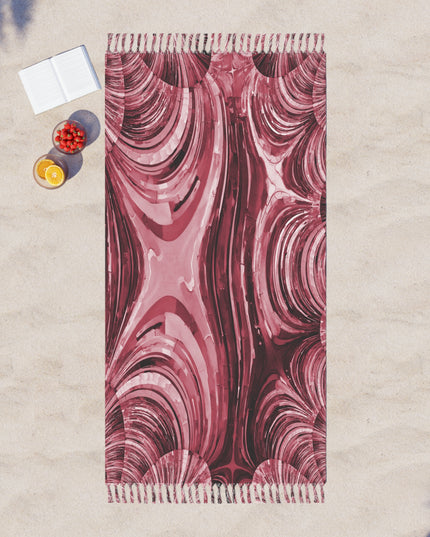 Uzi Spiral Ruby 38" × 81" Boho Beach Cloth