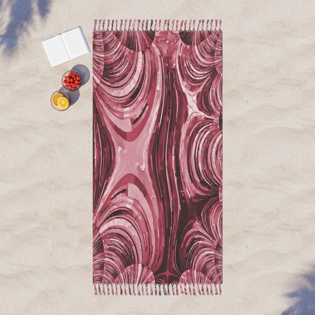 Uzi Spiral Ruby 38" × 81" Boho Beach Cloth