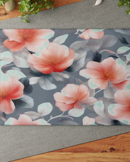Red Blossom Floral Bunch Glass Cutting Board, 11" x 15"