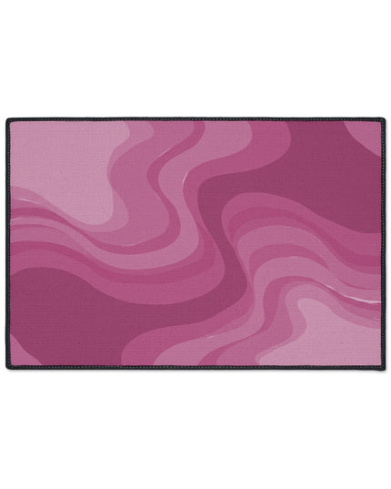 Pinky Mauve Wavey 18" x 27" Heavy Duty Floor Mat