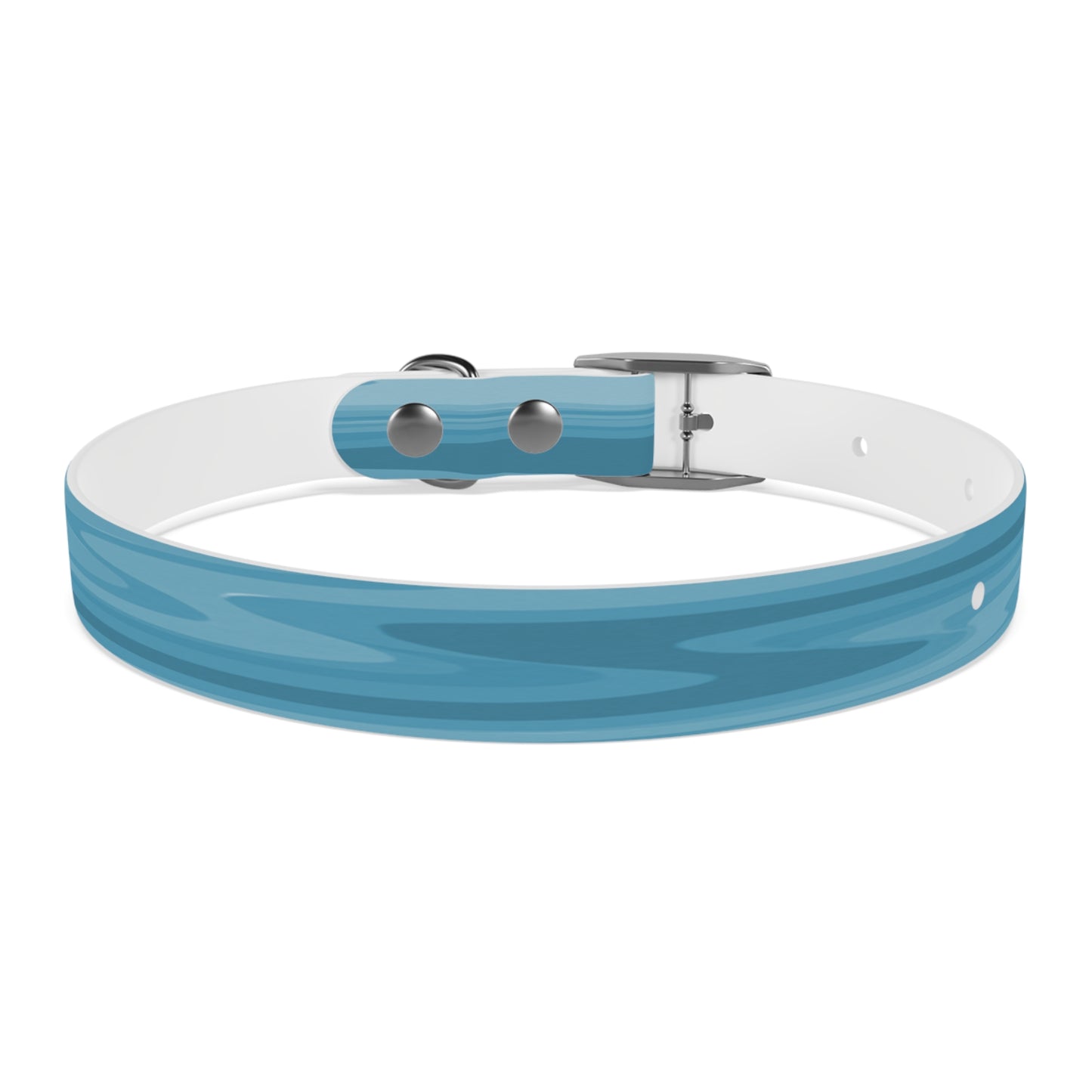 Sky Blue Wavey Small Dog Collar