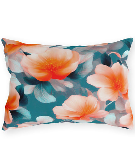 Orange Blossom Floral Bunch Outdoor Pillow, 20" x 14"