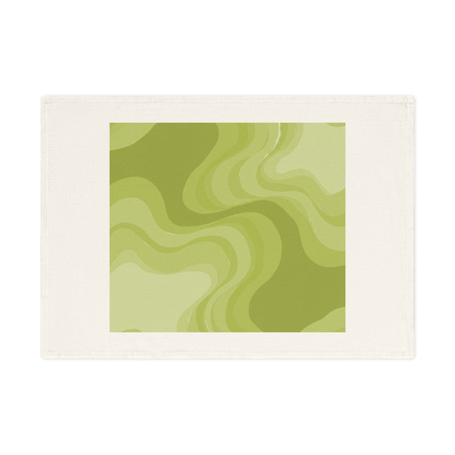 Lemon Wavey 19.6" x 27.5" Cotton Tea Towel