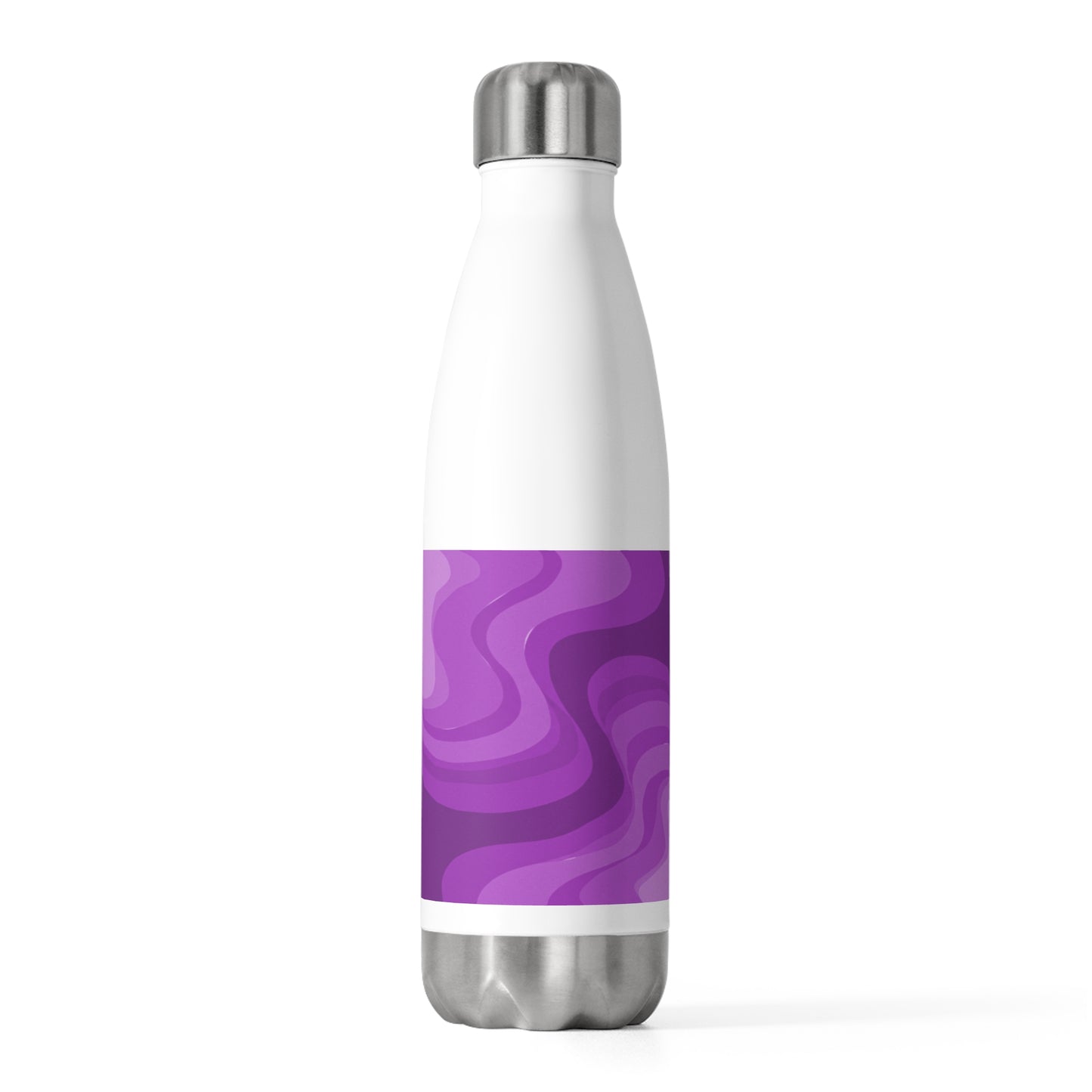 Wavey Purple Wavey 20oz Insulated Water Bottle