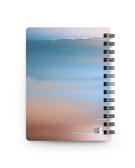 Blue Sea Peach Fog Spiral Bound Journal, 5" x 7" 150 pages