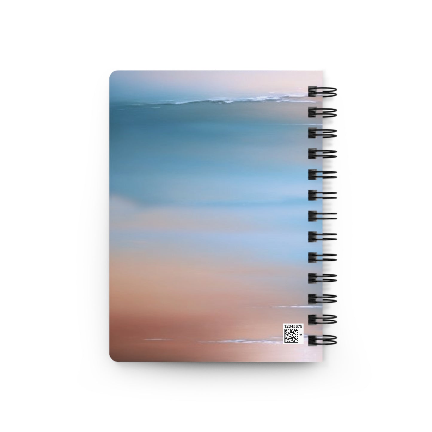 Blue Sea Peach Fog Spiral Bound Journal, 5" x 7" 150 pages