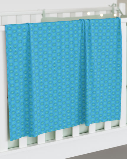 Blue Green Star-crossed Bodies Baby Swaddle 30″×40″ Blanket