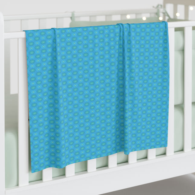 Blue Green Star-crossed Bodies Baby Swaddle 30″×40″ Blanket
