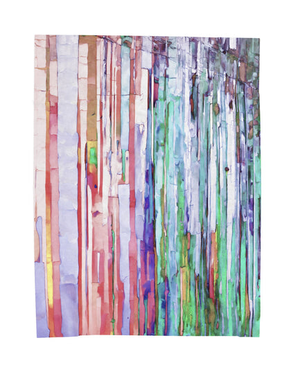 Striped Pastels Velveteen Plush Blanket, 60" x 80"