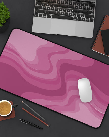 Pinky Mauve Wavey 12" x 22" Desk Mat