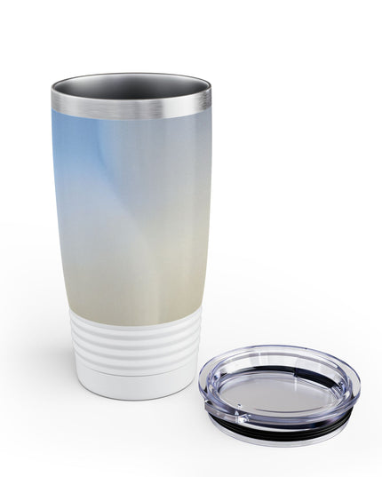 Cobalt Fade Ringneck Tumbler, 20oz in white
