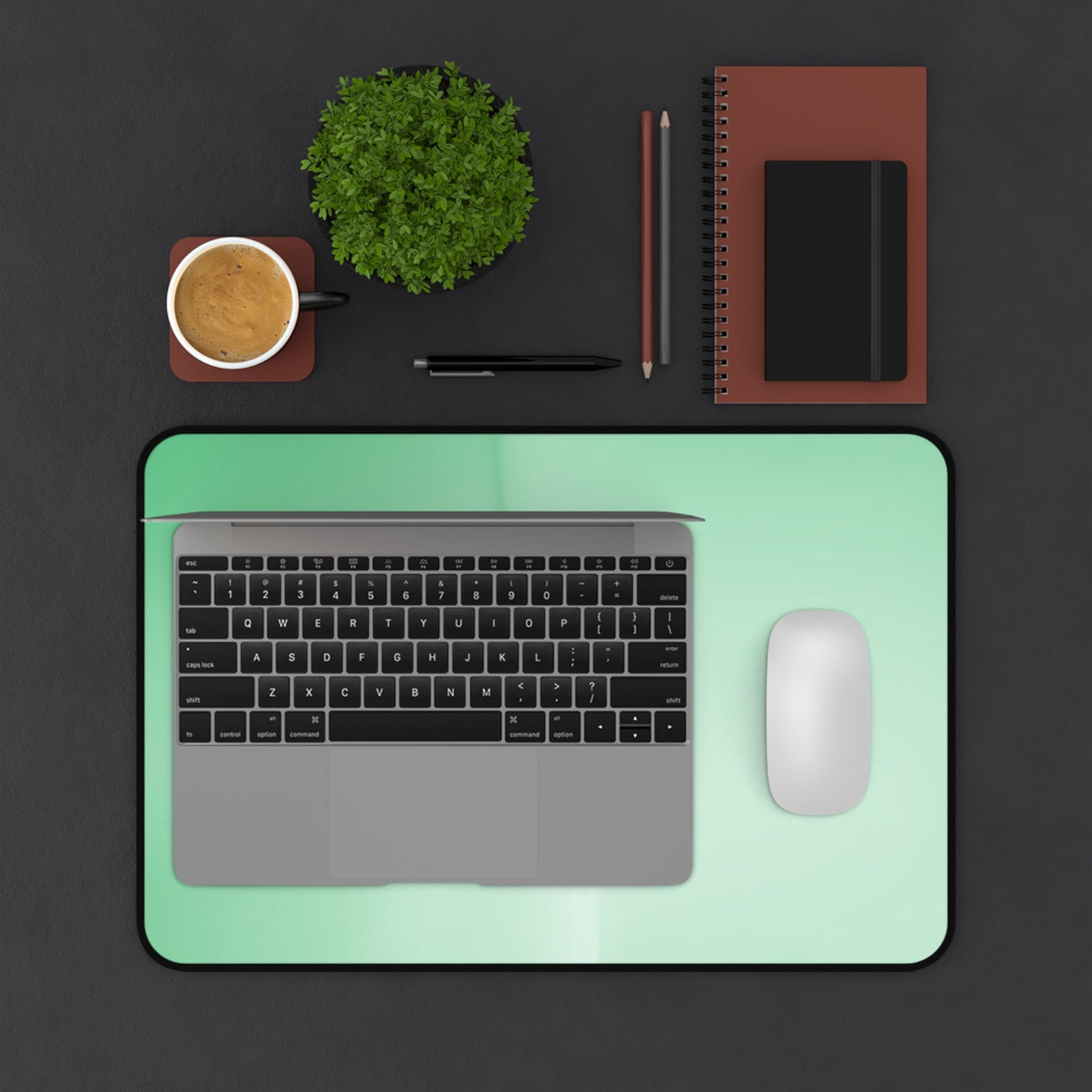 Mint Fade 12" x 18" Desk Mat