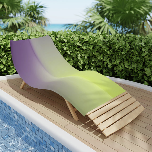 Purple Golden Fade Beach Towel, 30" x 60"
