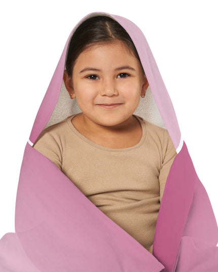 Pink Blush Fade Youth Hooded Towel, 24" x 48"