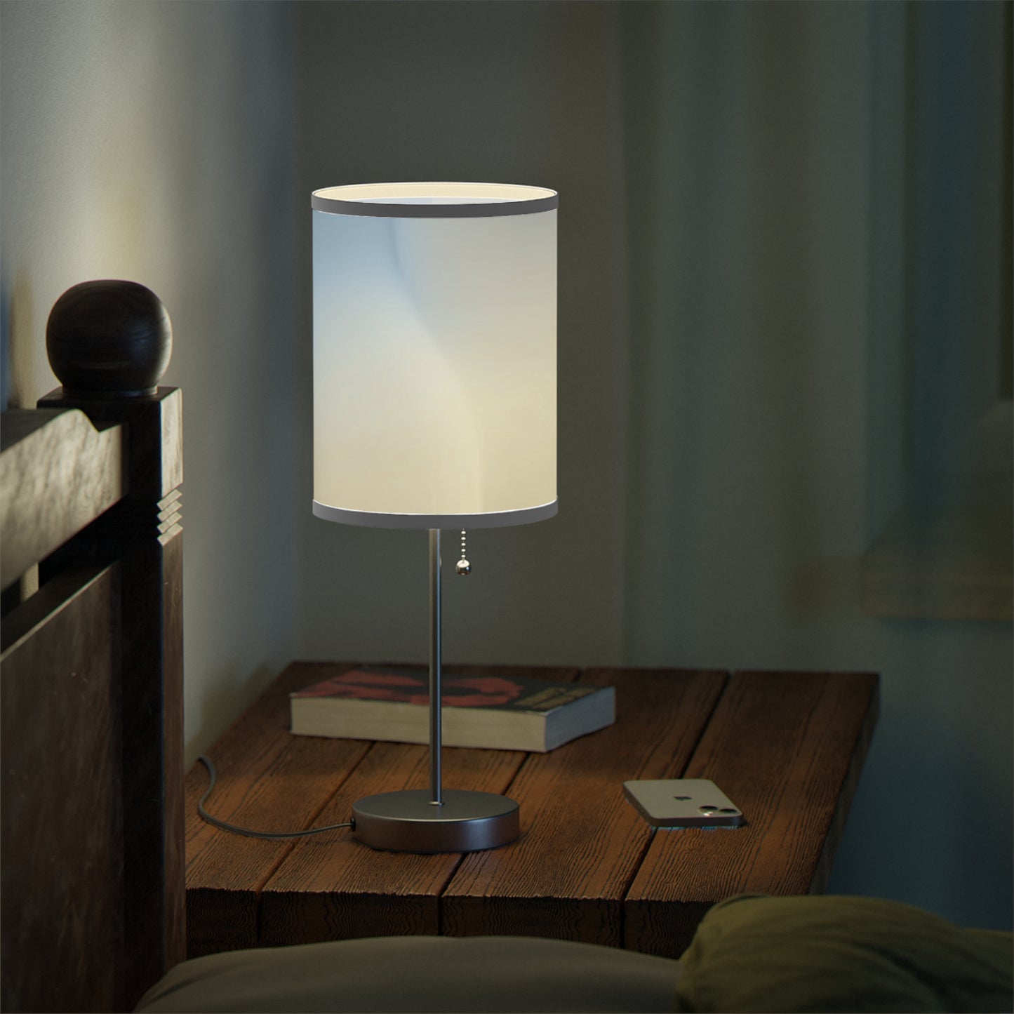 Cobalt Fade Table Lamp on a White or Silver Stand, US|CA plug