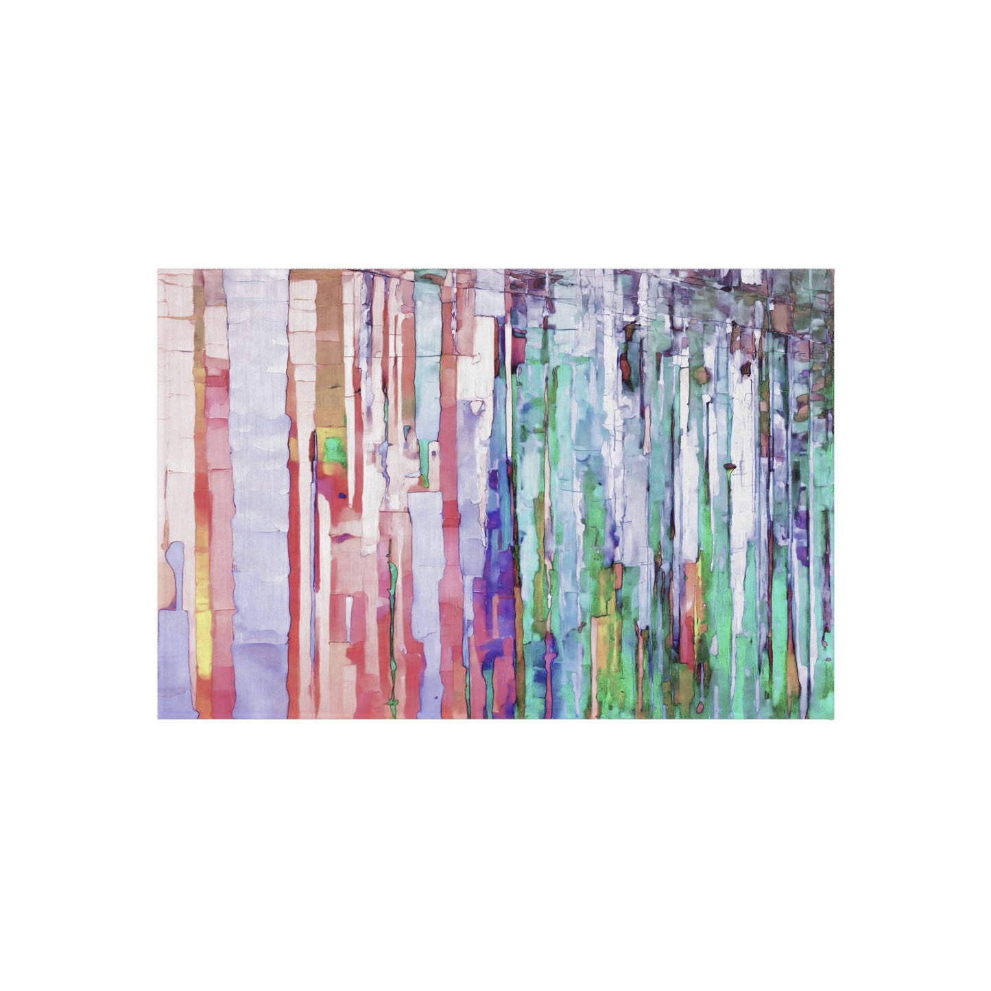 Striped Pastels Fade Outdoor Rug, 24" x 36"